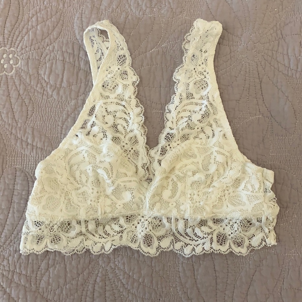 White lace bralette forever 21 size s